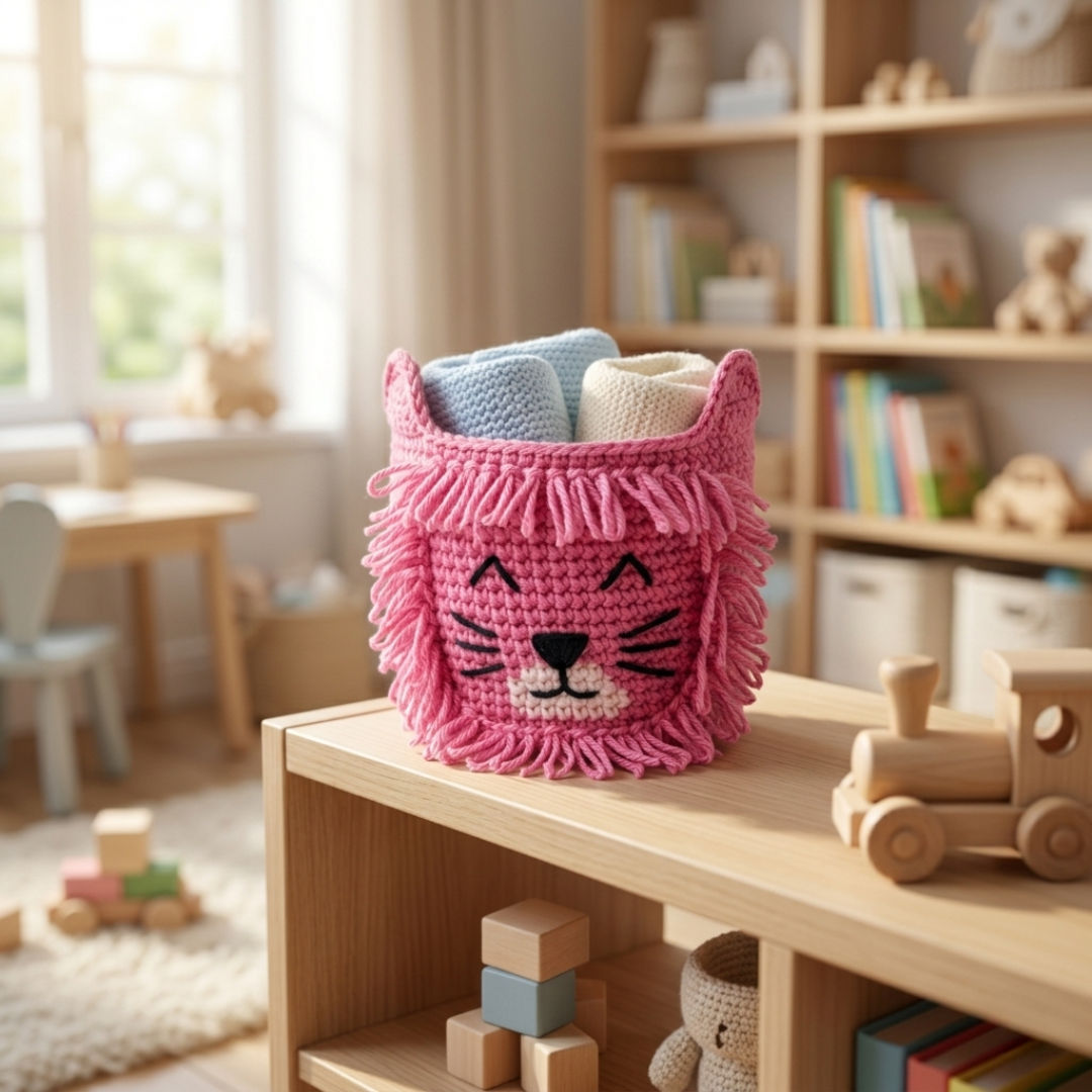 Cartoon Hand Knitted Holders for Eco-Friendly Storage
